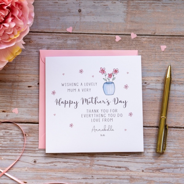 Personalised Mother's Day Card - Mum, Mummy, Nana